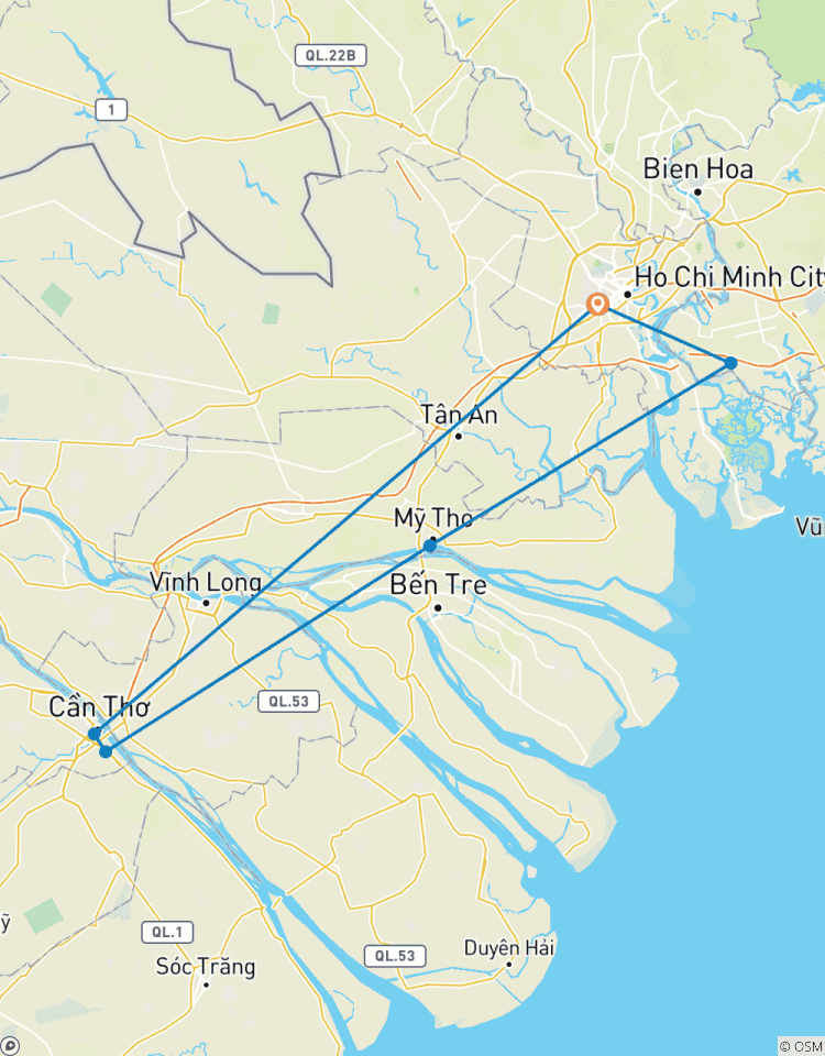 Vietnam Southern Adventure 5 Day 4 Night Exploring Ho Chi Minh City- My Tho- Can Tho- Cai Rang Floating Market circuit