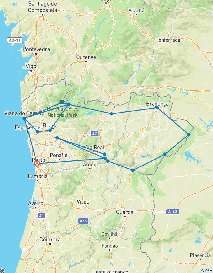 The Best of Northen Portugal Road Trip Tour