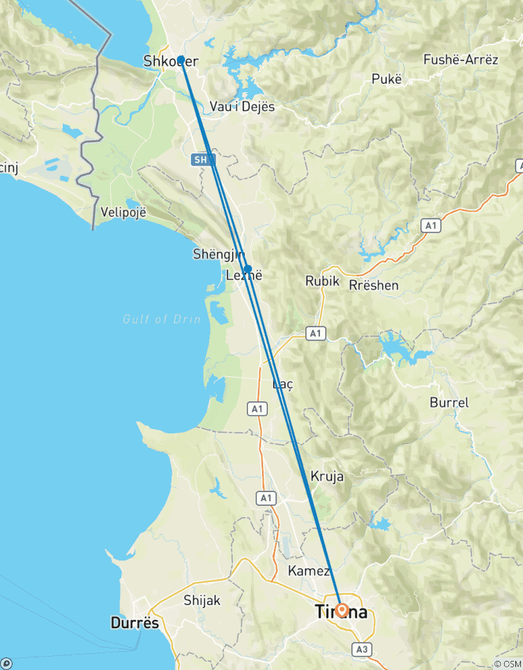 Circuito Desde Tirana: Shkodra, Lezha y Restaurante Mrizi i Zanave