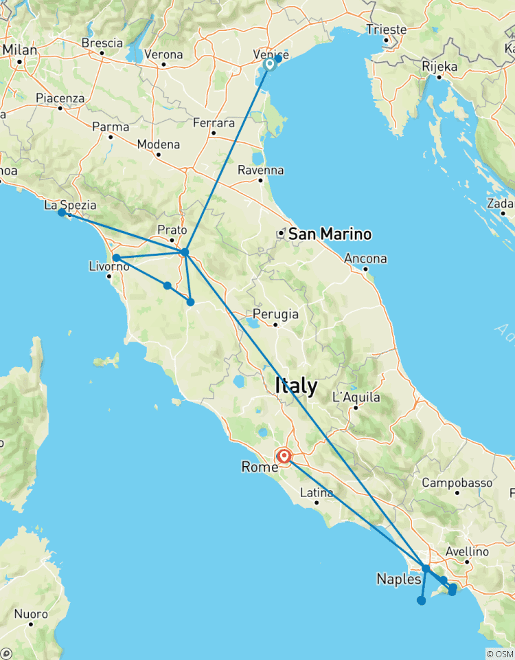 Circuito De Venecia a Florencia, Nápoles y Roma (4 estrellas) - 11 días
