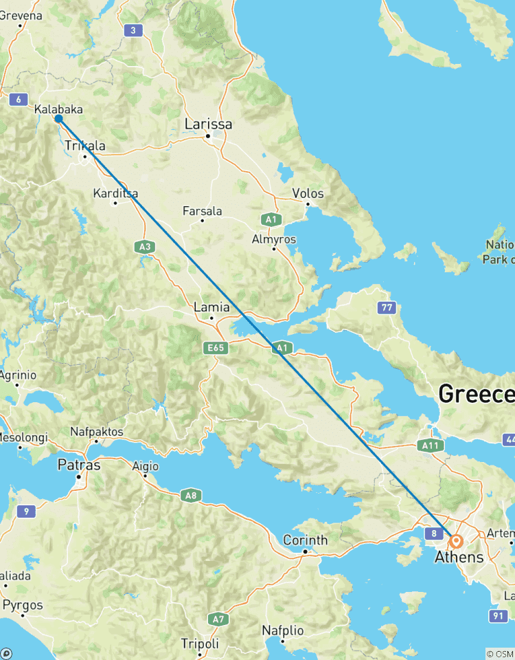 Meteora Zweitägige Kleingruppen ab Athen Rundreise