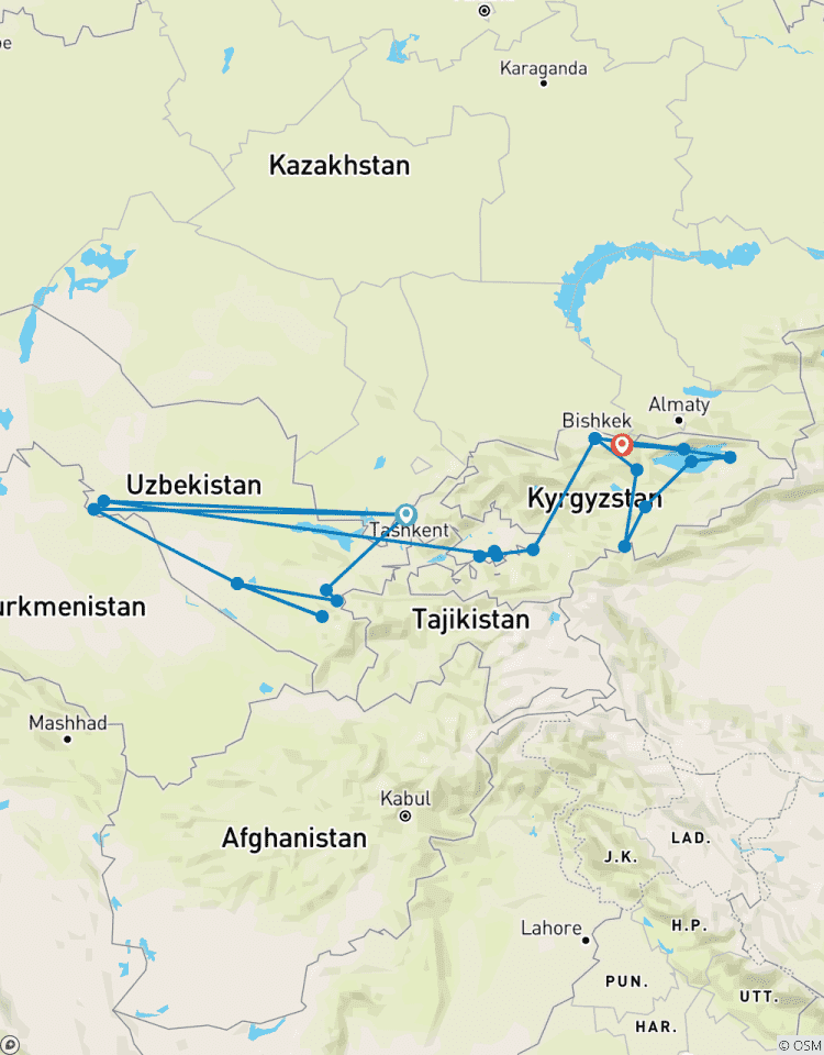 Circuito Circuito a Uzbekistán y Kirguistán por el arte y los textiles