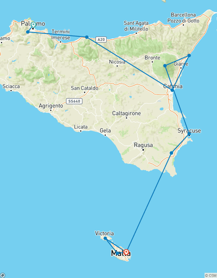 Circuito Sicilia y Malta: Un viaje de 10 días por el esplendor del Mediterráneo