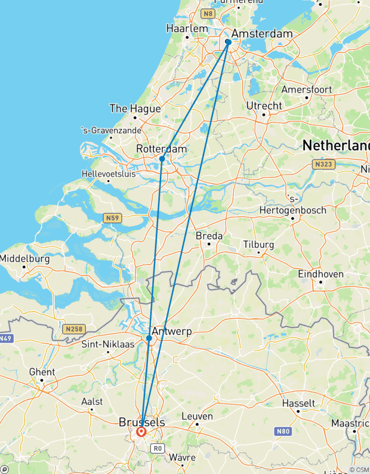 The Treasures of North - Through two extraordinary countries: Belgium and The Netherlands (port-to-port cruise) Tour