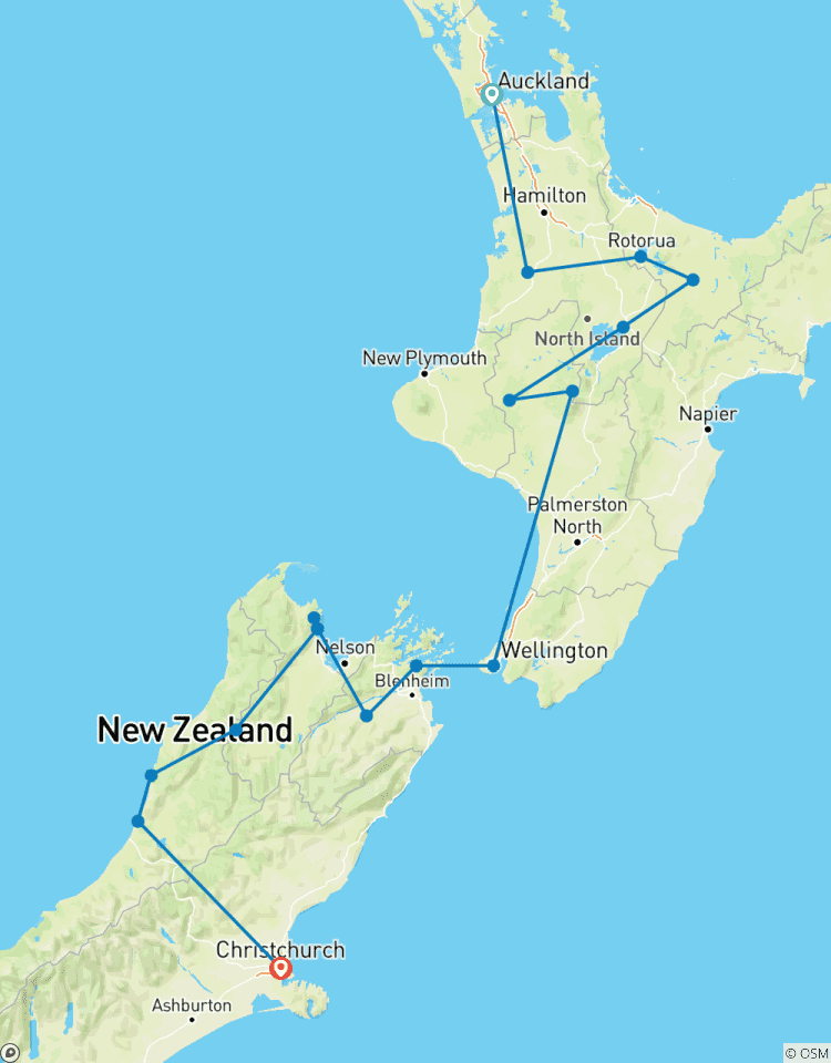 12-Day Kereru Select: The North to South Island Expedition (Auckland to Christchurch) Tour