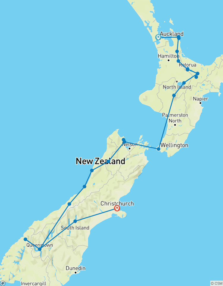 20-Day Tui Adventure: The Ultimate New Zealand North to South Island Journey (Starts Auckland) Tour