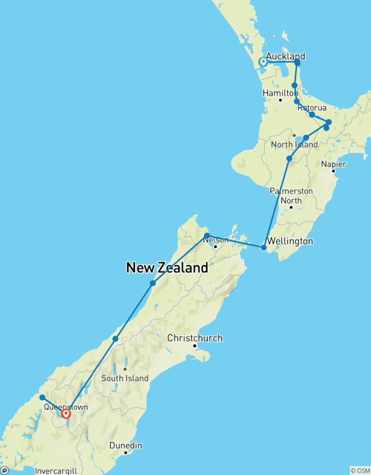 18-Day Kahu Adventure: The Essential Auckland to Queenstown New Zealand Tour Tour