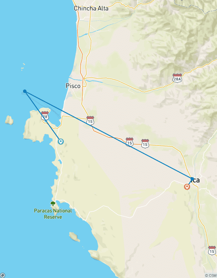 Ica Paracas Journée complète circuit