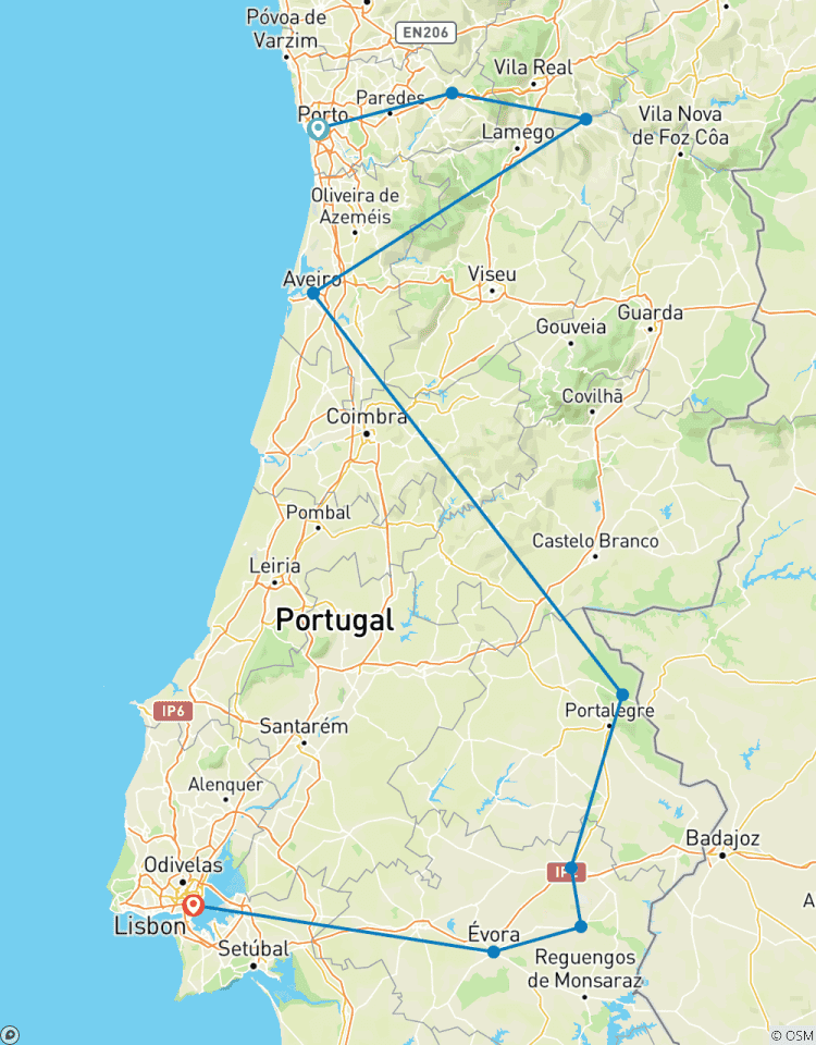 Les charmes du Portugal d\'antan avec la vallée du Douro, l\'Alentejo et Lisbonne (de Porto à Lisbonne) (2026) circuit