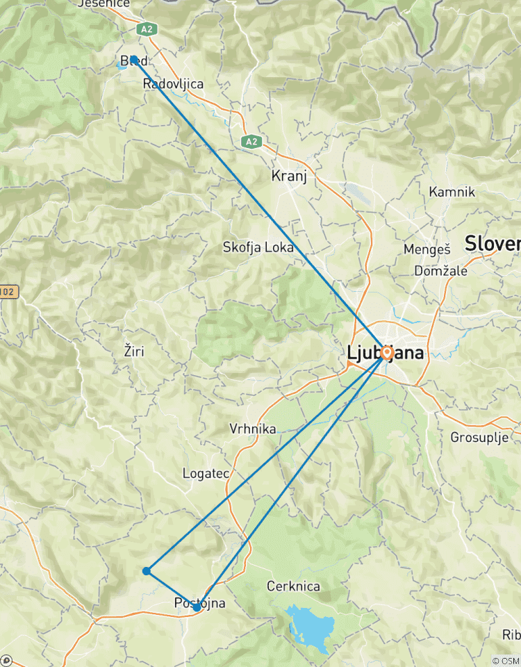 5 Tage Ljubljana mit Burg Predjama, Postojna-Höhle, Bleder See & Burg ab Ljubljana Rundreise