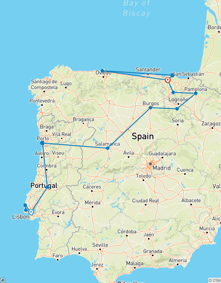 Flavors of Portugal & Spain featuring the Douro and Rioja Wine Regions (Lisbon to Bilbao) (2026) Tour