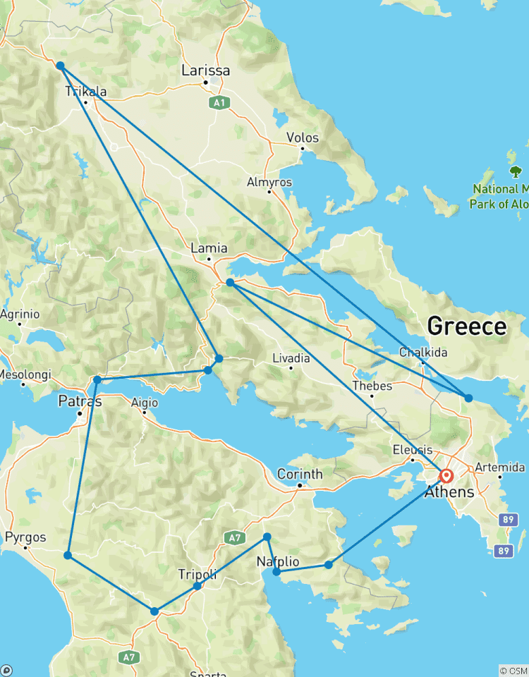 4 jours en Grèce continentale avec les Météores circuit
