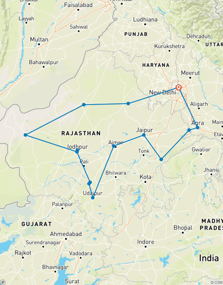 Gouden Driehoek & Koninklijke Rajasthan Ontdekking - 15 Dagen | Delhi, Agra, Jaipur & Verder-rondreis
