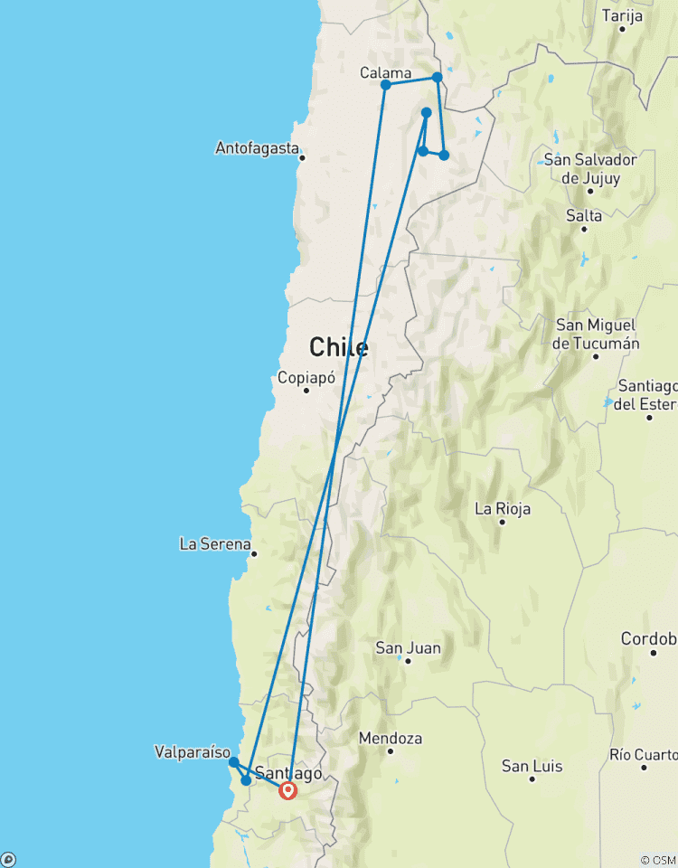 Chile: Von oben bis zum Fuße Rundreise