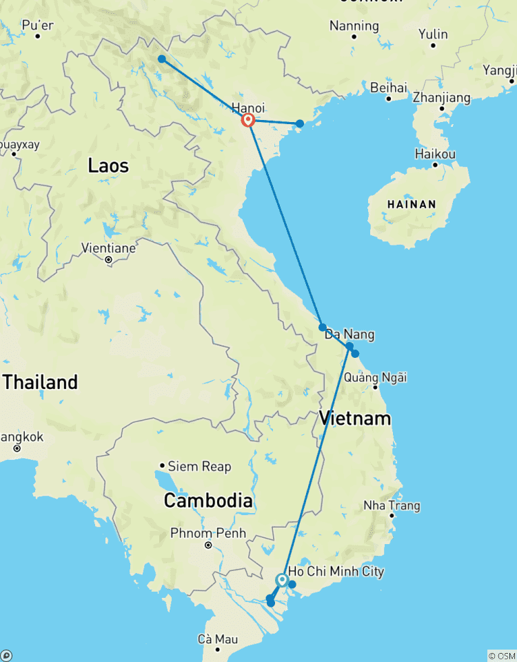 Sentiers du Viêt Nam circuit