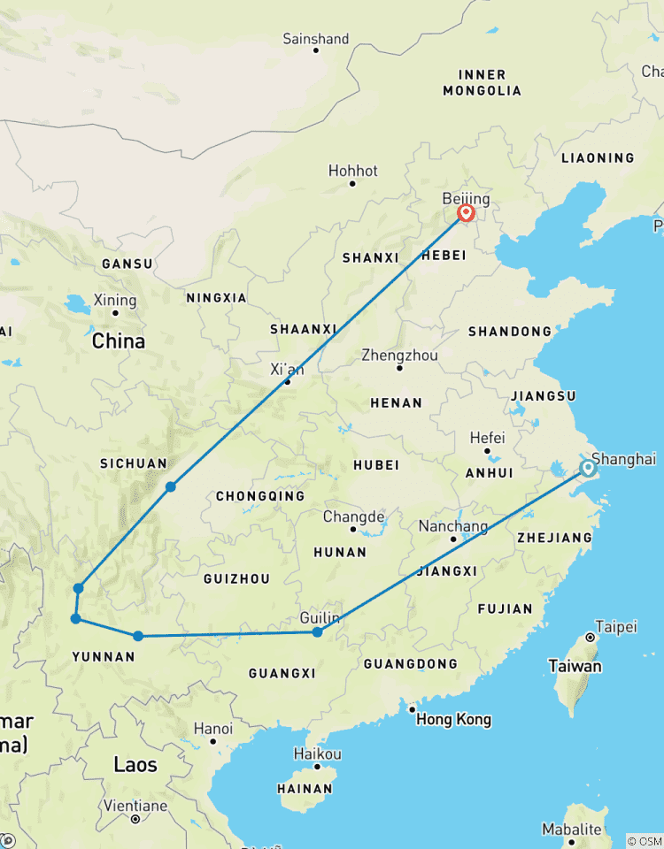 La Chine par le rail circuit