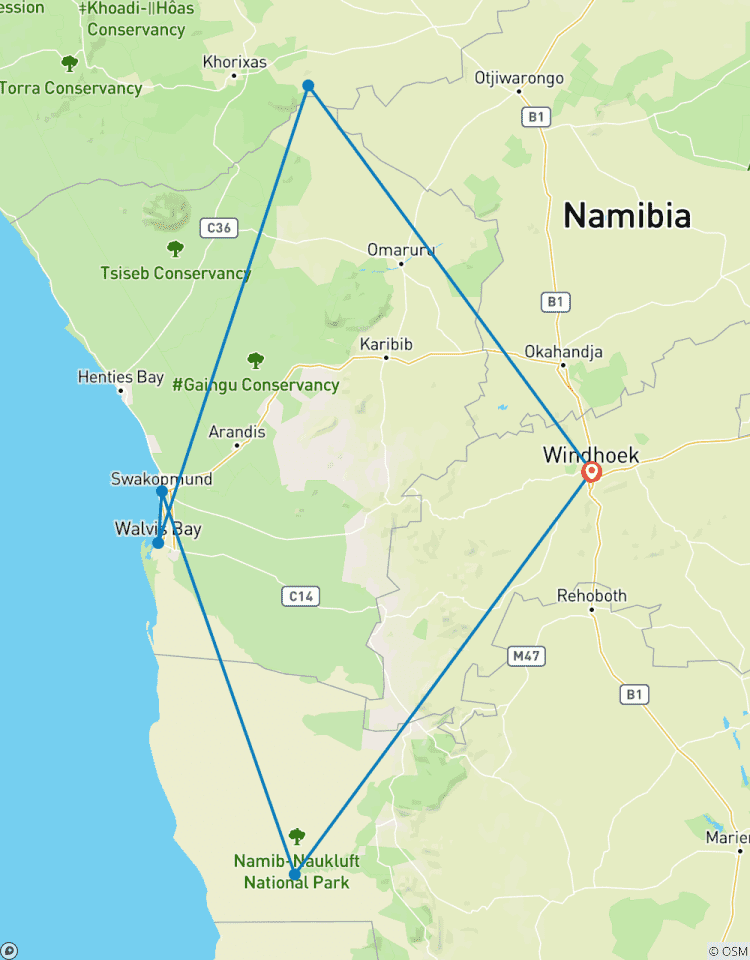 Namibia abenteuer Rundreise