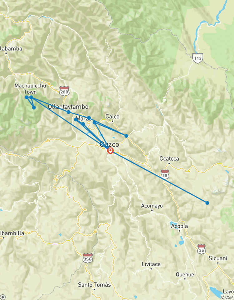 Randonnée culinaire au Pérou : Cusco, Vallée Sacrée, Machu Picchu et Montagne Arc-en-ciel circuit