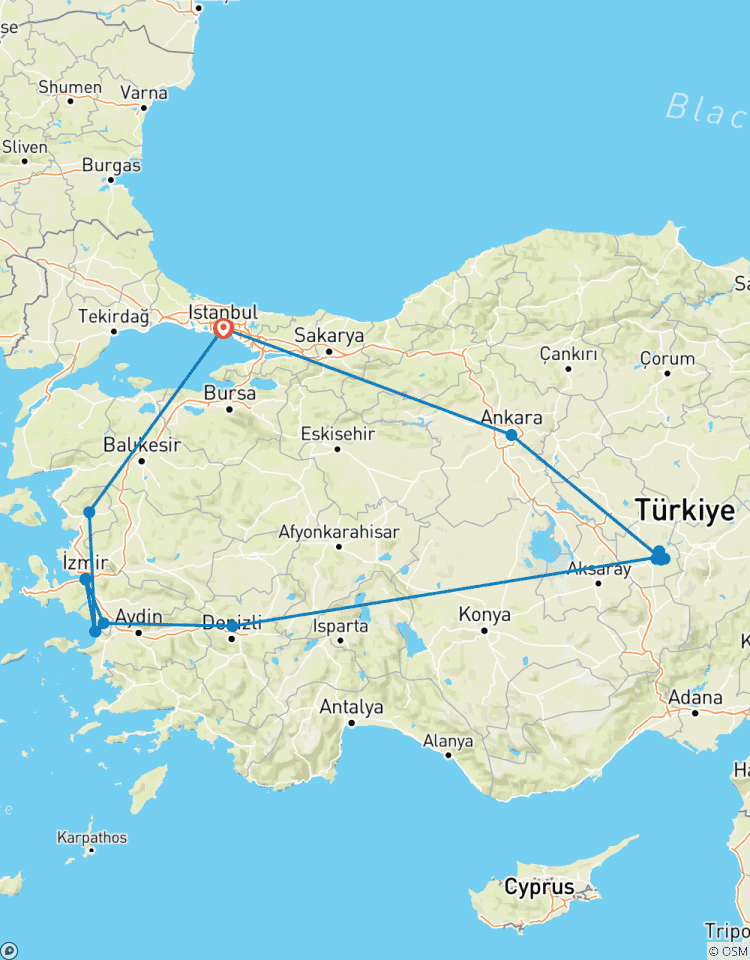 Turkije voor iedereen, Spaanstalige gids-rondreis
