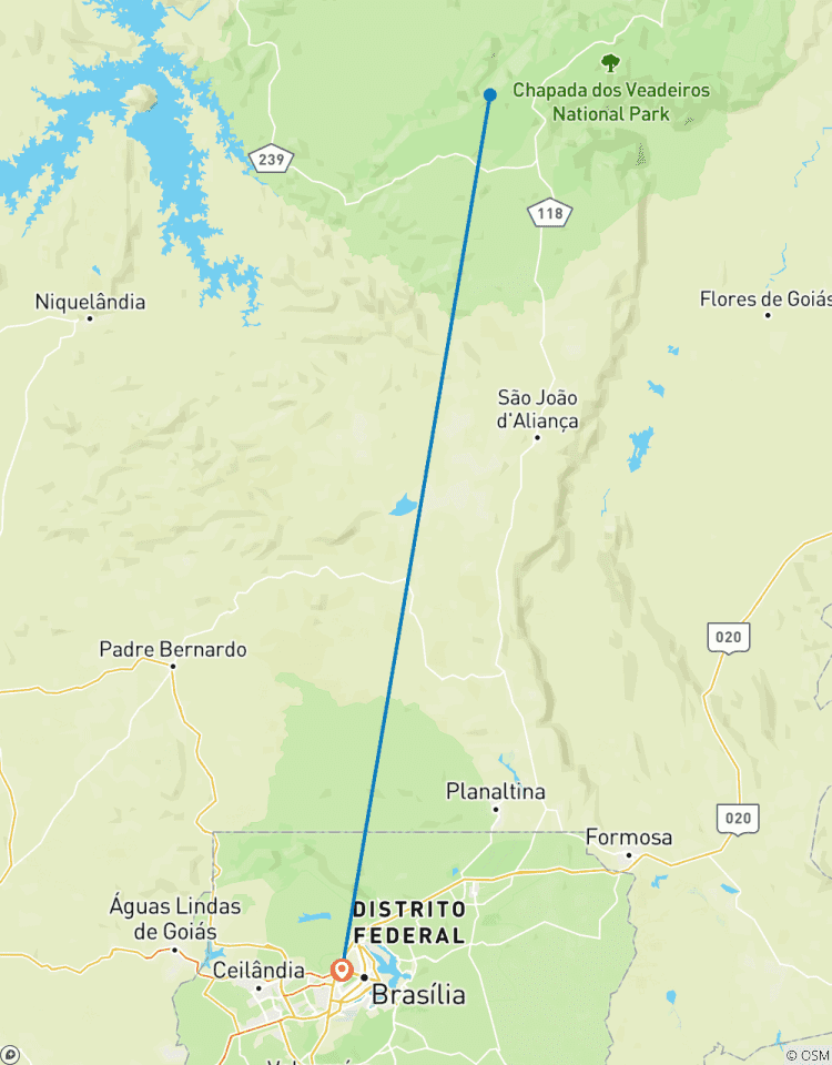 5 Days Brasília & Chapada dos Veadeiros Tour