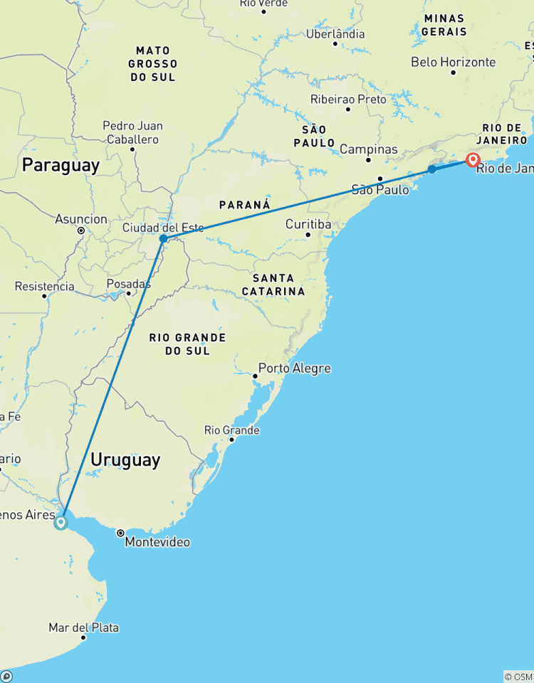 Tango et samba : Argentine et Brésil circuit