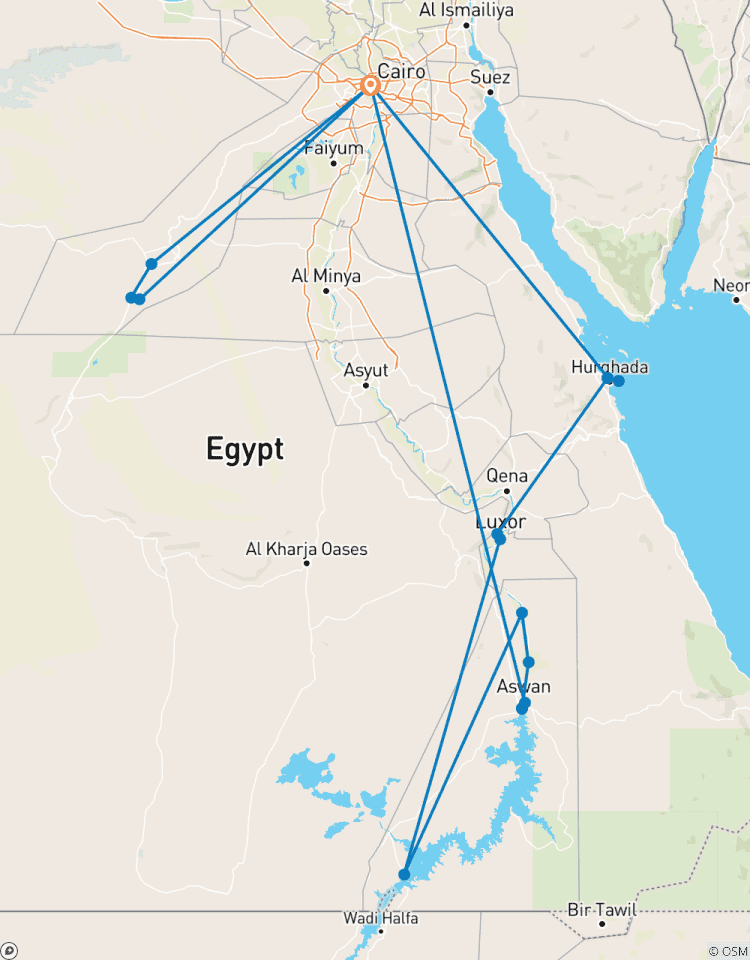 Circuito Egipto Aventura Familiar Desierto del Sahara, Crucero por el Nilo y Hurghada