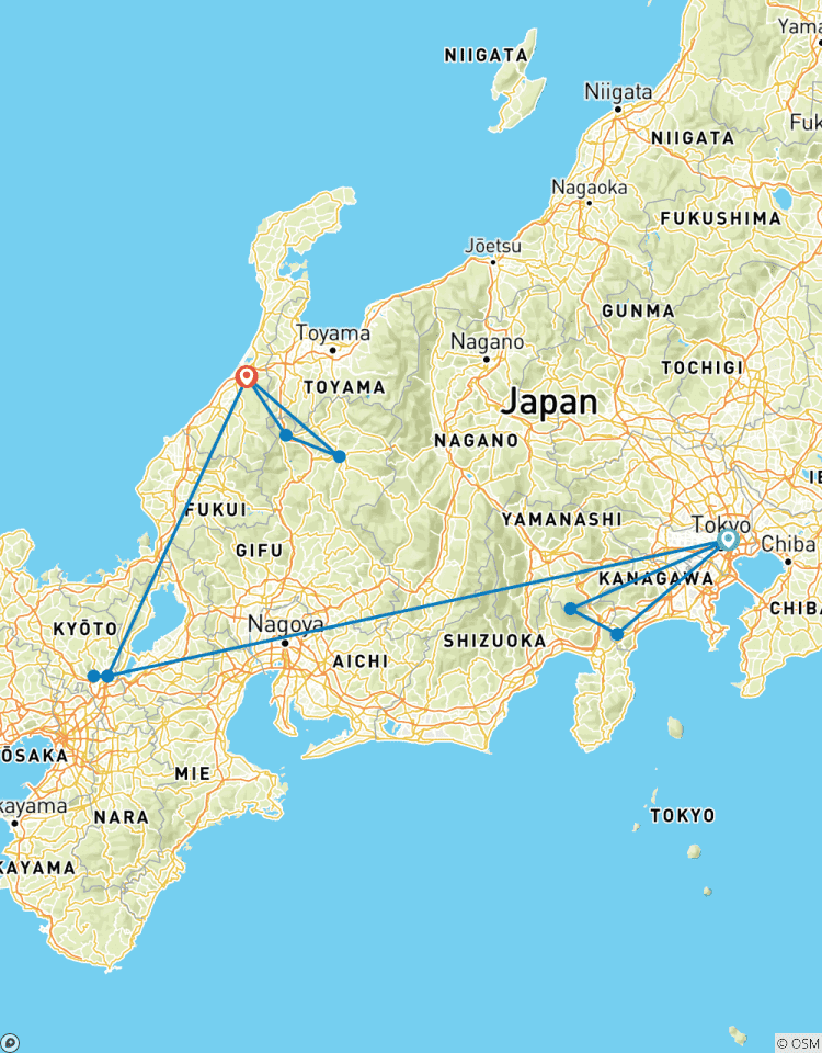 Capitales impériales du Japon avec Kanazawa en petit groupe circuit