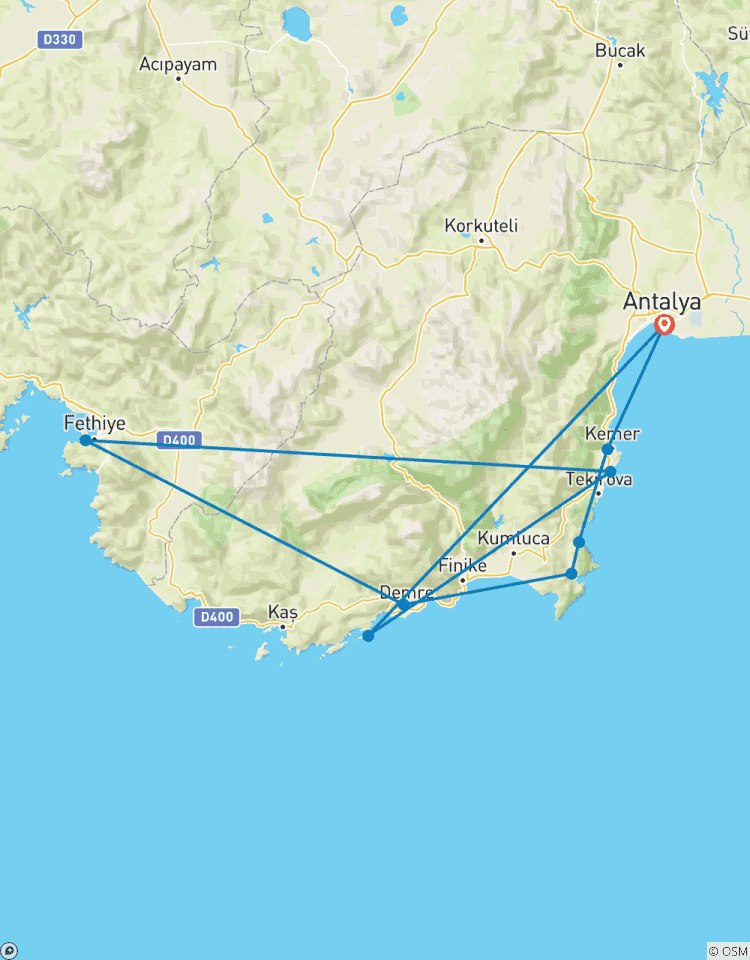 Circuito Crucero en goleta, Kemer - Kekova - Kemer con traslados