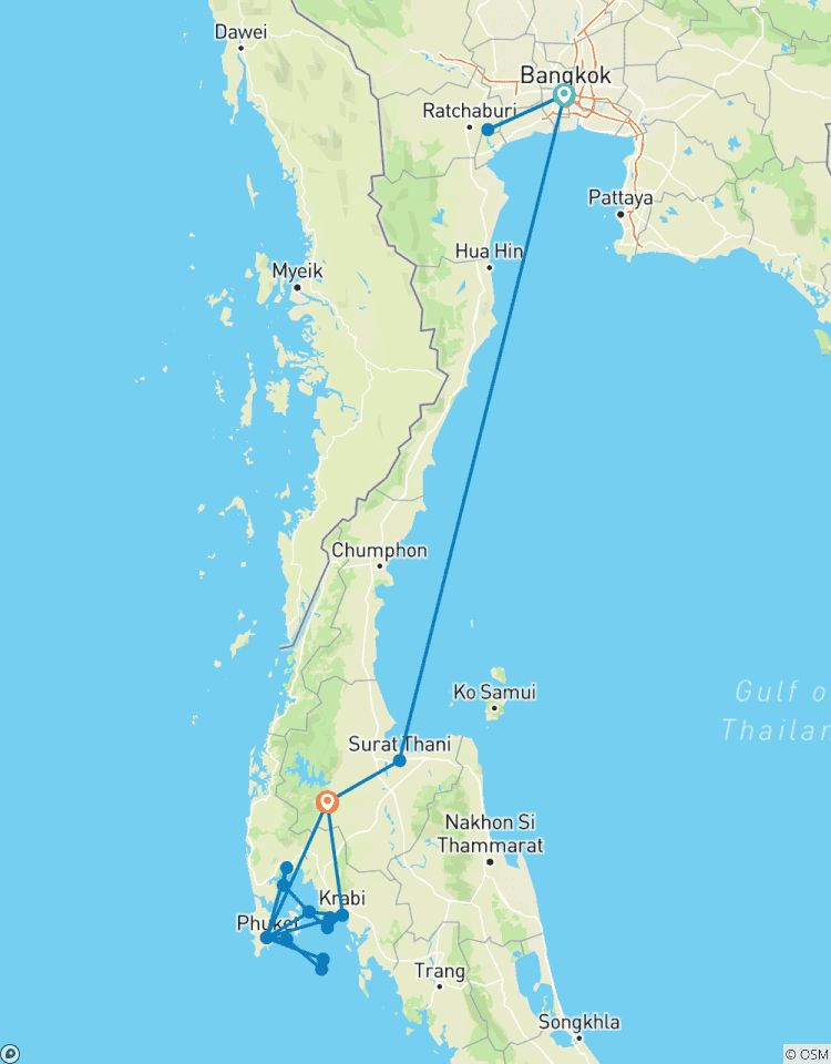 Journeys To Southern Of Thailand (9 Days, 8 Nights) Tour