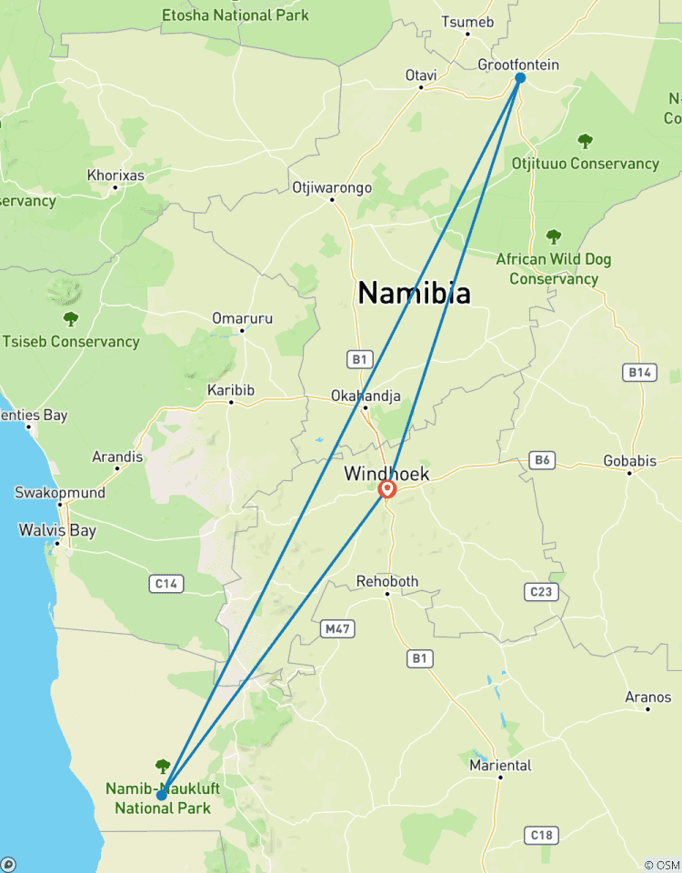 Circuito Safari económico de 3 días por Sossusvlei, Namibia