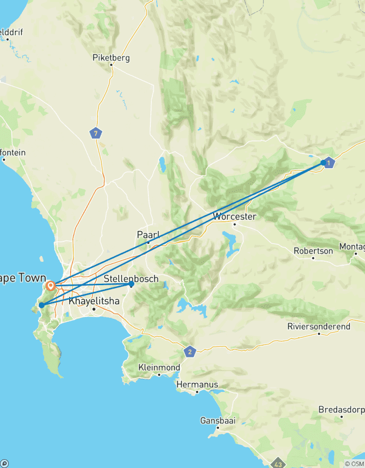 4-Tage-Safari & Panorama-Tour - Kapstadt zur Garden Route Rundreise