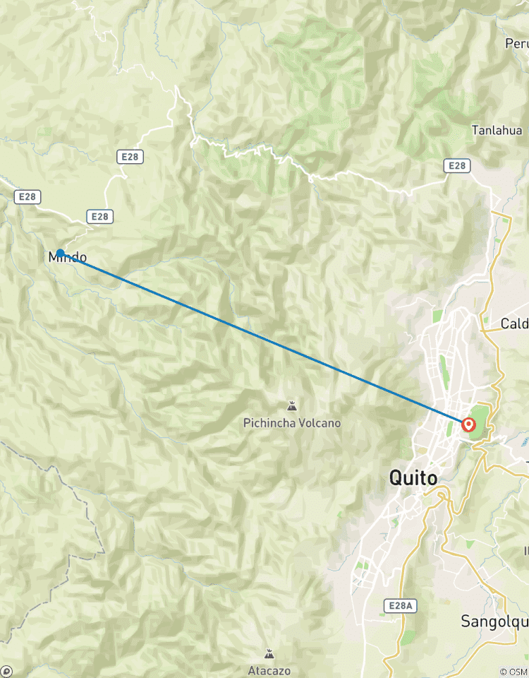 Escapade de Quito à la forêt nuageuse de Mindo circuit