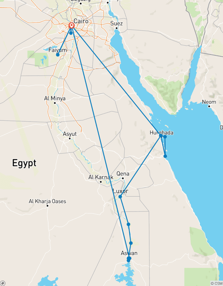 Circuito Aventura definitiva en Egipto Desierto del Sahara y Río Nilo