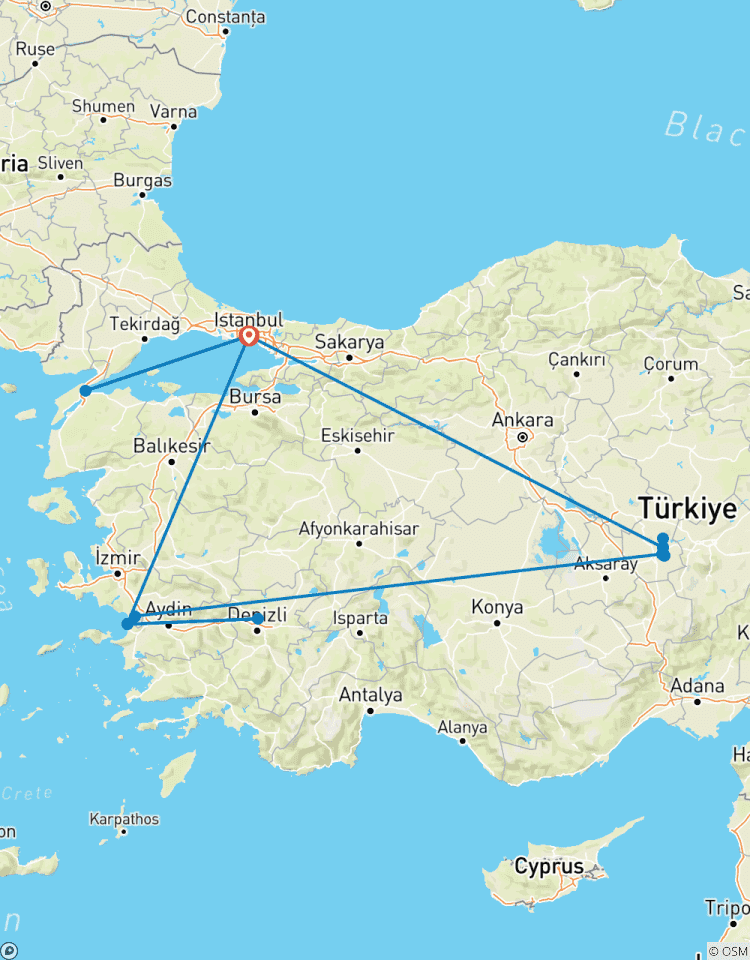 10 Tage Wunder der Türkei mit einer Tages nach Gallipoli Rundreise