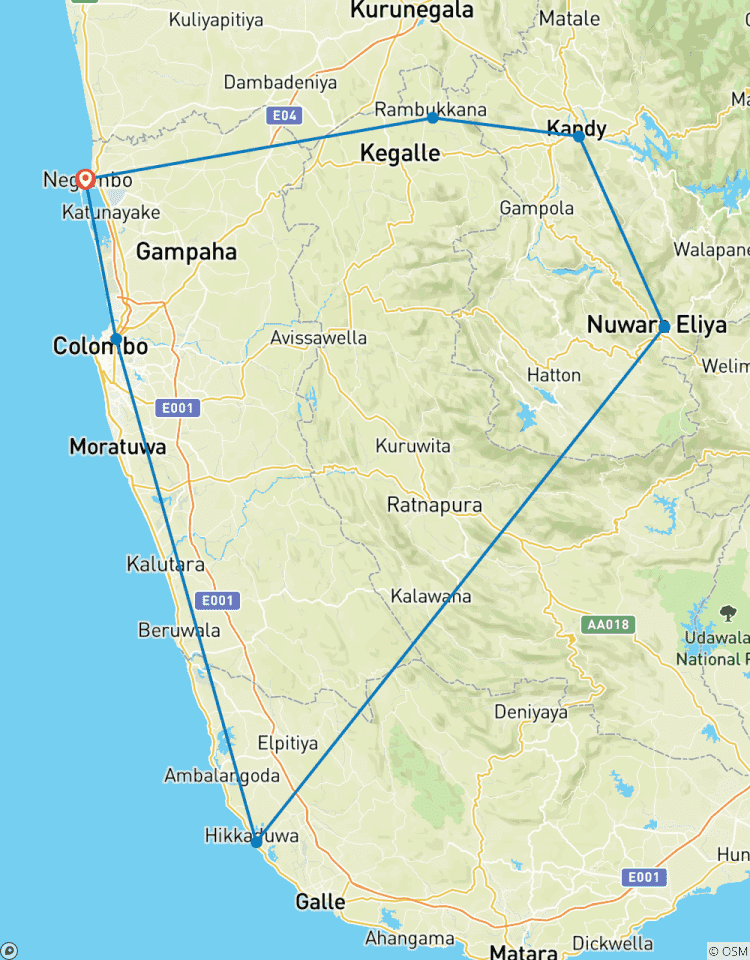4 nuits et 5 jours au Sri Lanka circuit
