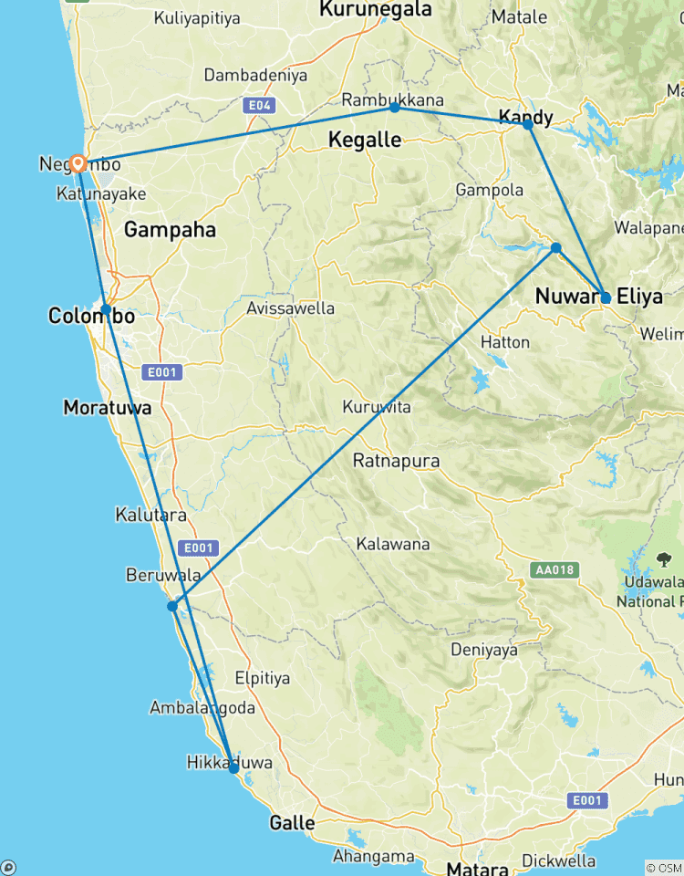 3 Nuits & 4 Jours Sri Lanka circuit