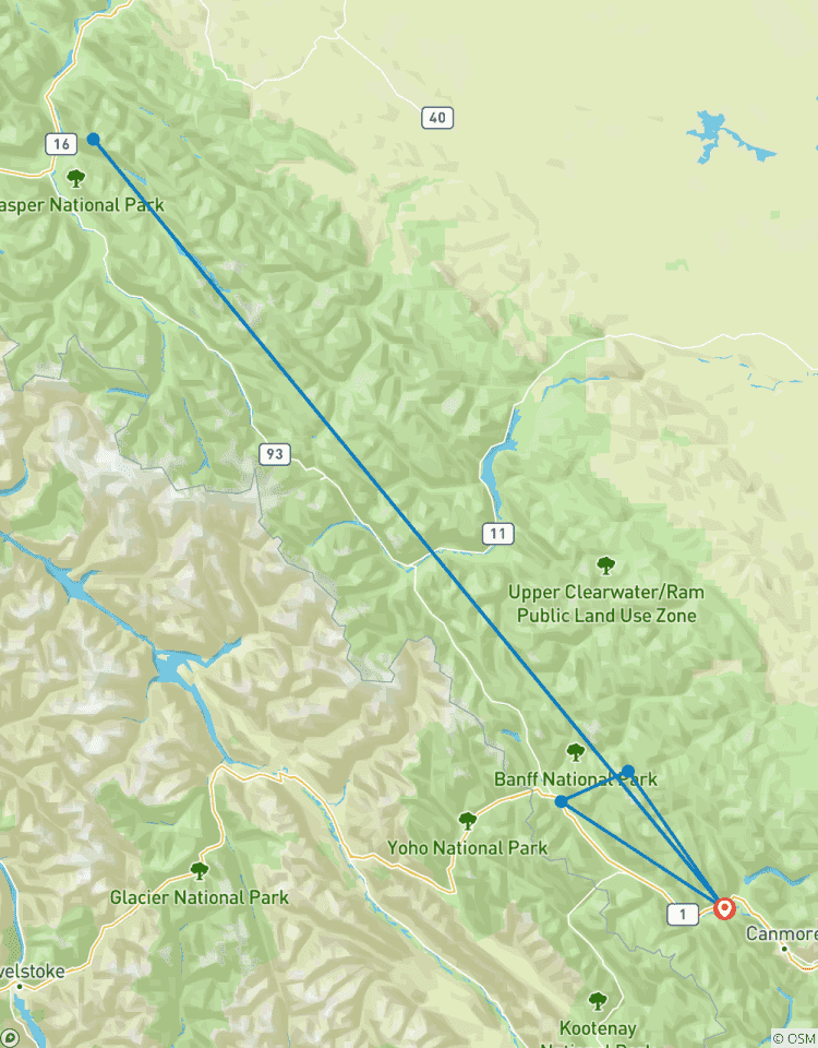 Circuito Lo mejor de las Rocosas Canadienses