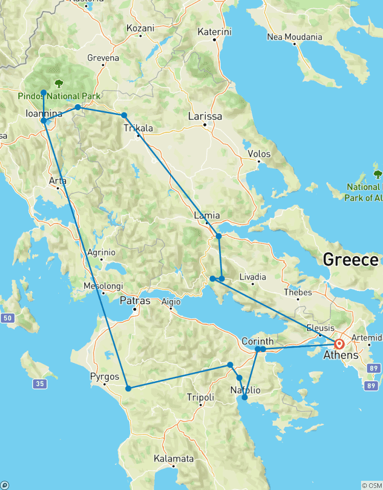 Circuito Patrimonio de Hellas | Visita guiada semiprivada de 8 días