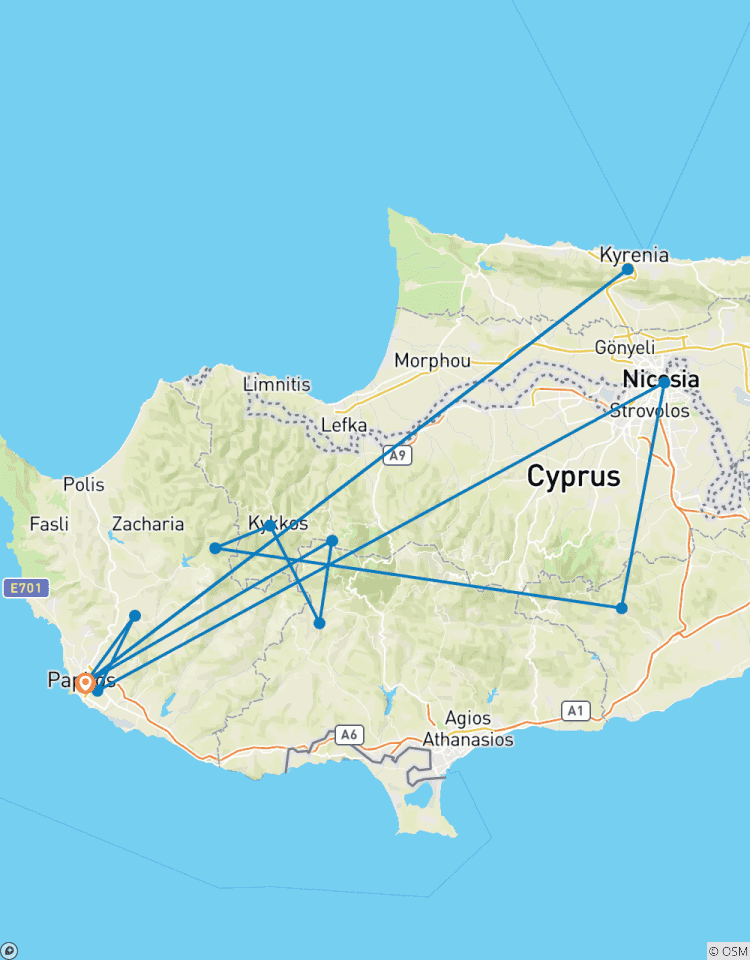 8 Tage auf Zypern: Ein Wandteppich aus Geschichte, Mythos und mediterranem Leben (Samstag Ankünfte) Rundreise
