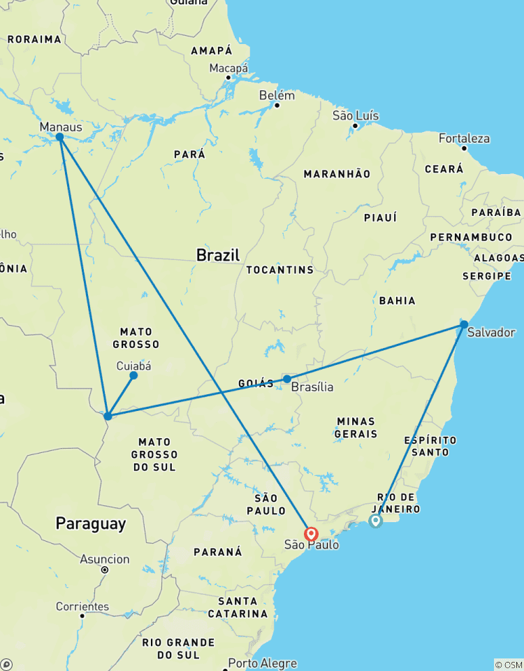Le meilleur du Brésil : 11 jours d\'aventure à Rio, en Amazonie et dans la nature circuit
