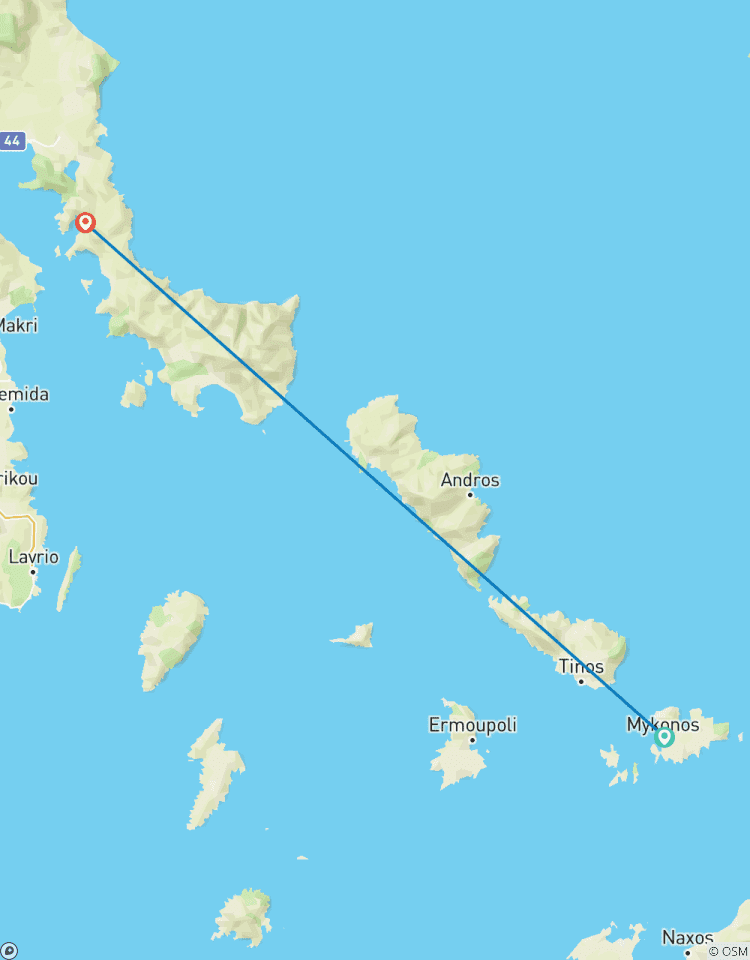 Romantische Strände der Insel Mykonos Rundreise
