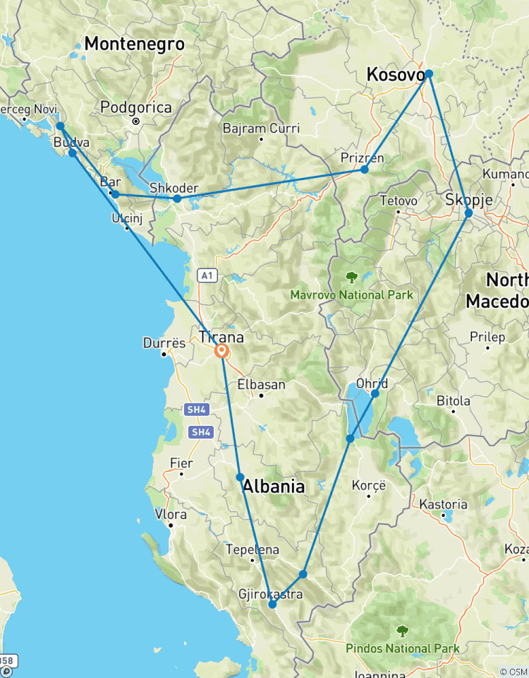 Circuito Ruta por los Balcanes Occidentales: Historia, Cultura y Paisajes Escénicos
