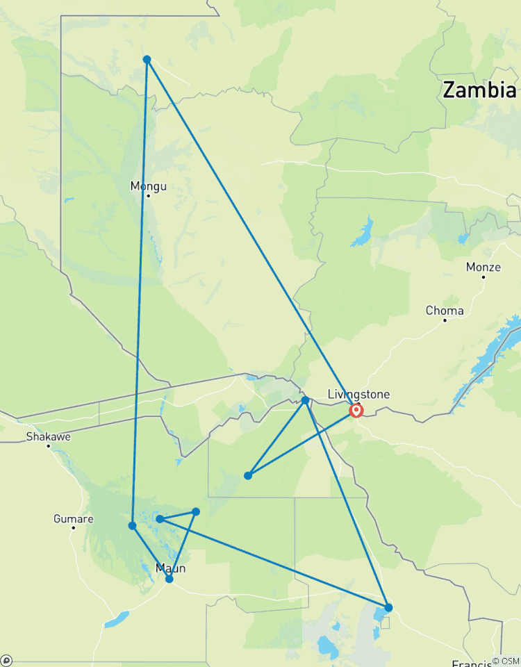 Okavango et Chobe circuit