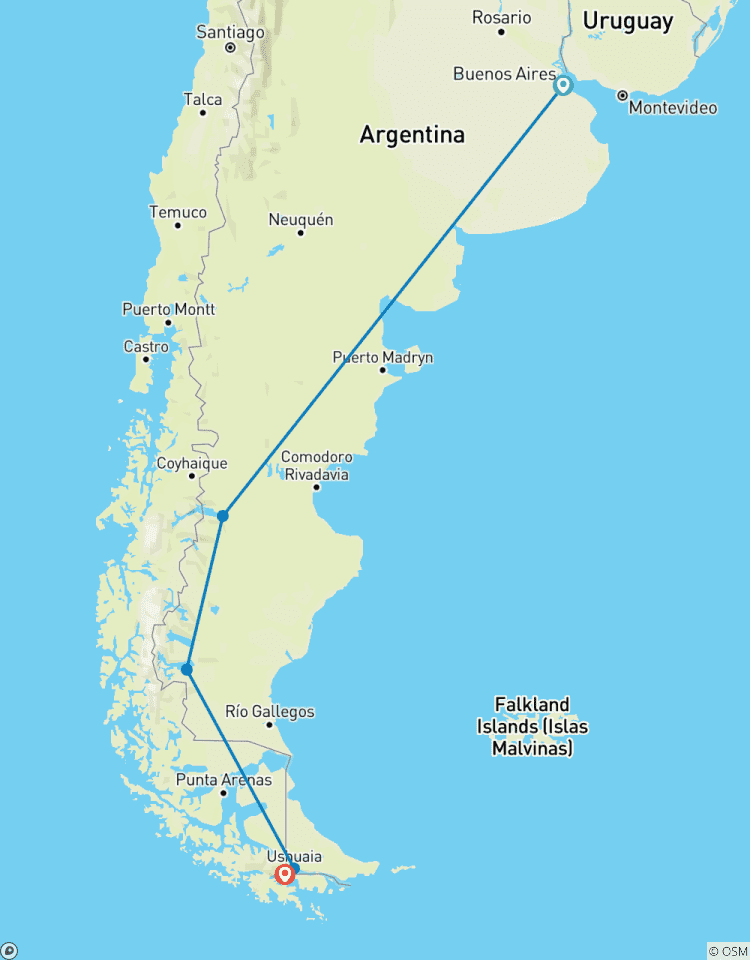 Tango, Gletscher, Beagle Kanal - Schonheiten Argentiniens Rundreise