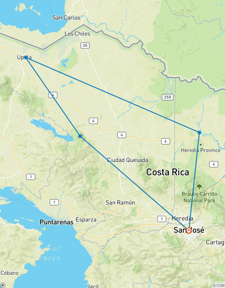 Natural Escape in Costa Rica - With Rental Vehicle Tour