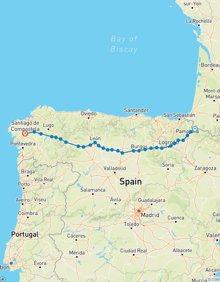 Camino de Santiago · Way of St. James · French Way · From Roncesvalles to Santiago de Compostela Tour