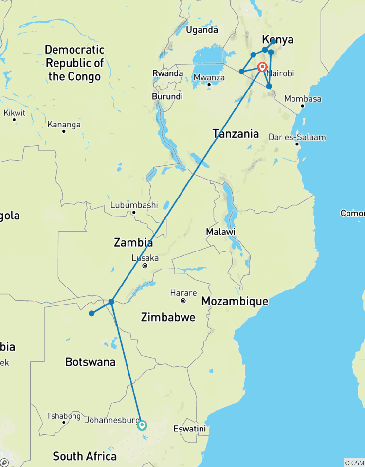Victoria Falls & Kenyan Discovery Tour