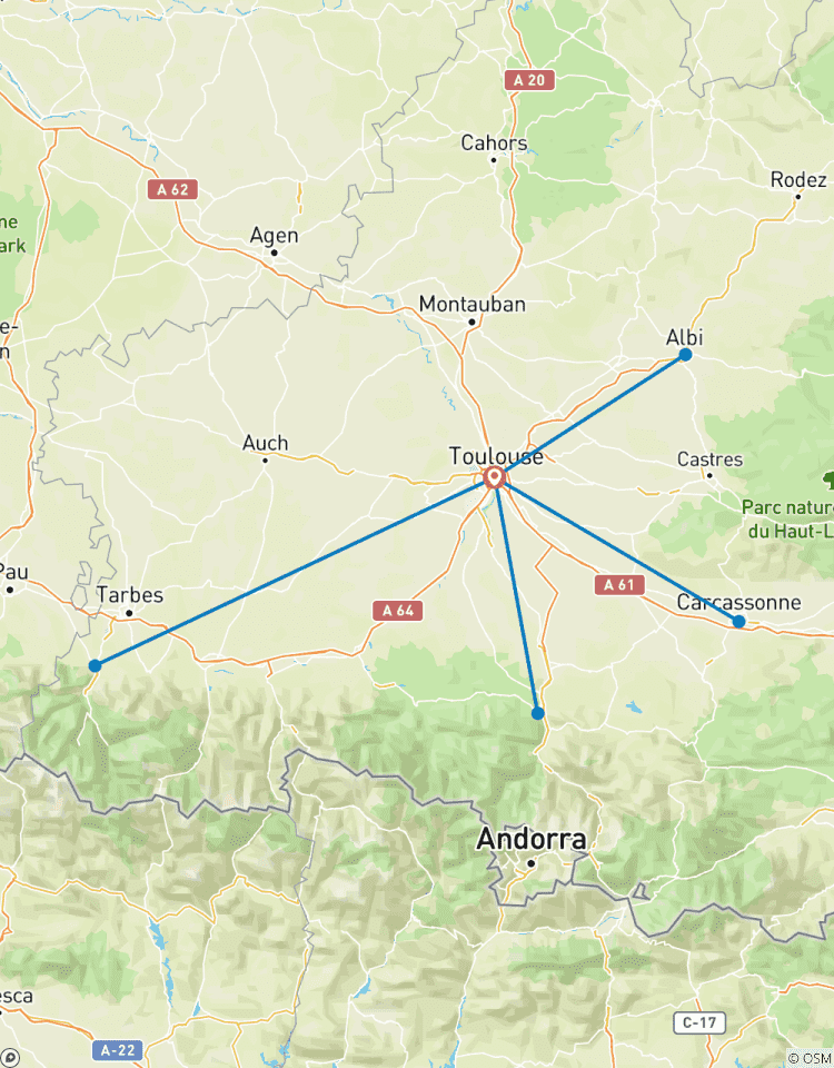 Lokales Leben Frankreich: Toulouse Rundreise