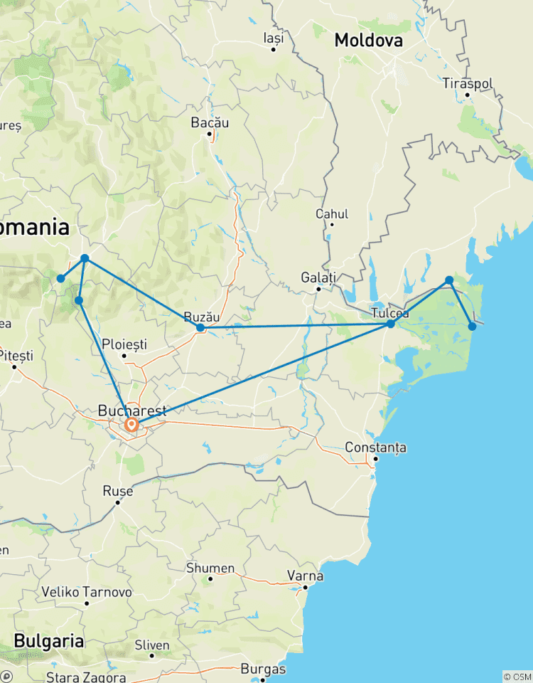 Highlights of Romania & the Danube Delta Tour