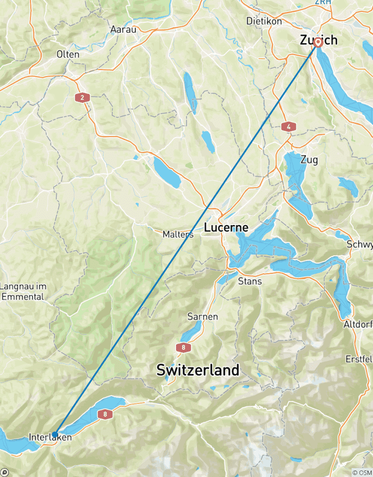 4 Days Self Guided in Interlaken: Peaks, Lakes & Paragliding Thrills Tour